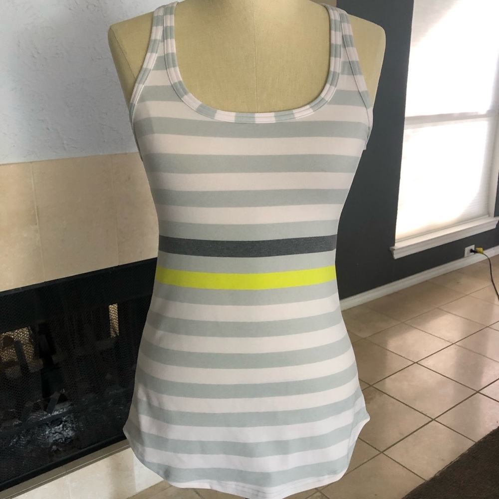 Lululemon soft Stripe Racerback Scoop Tank size 8